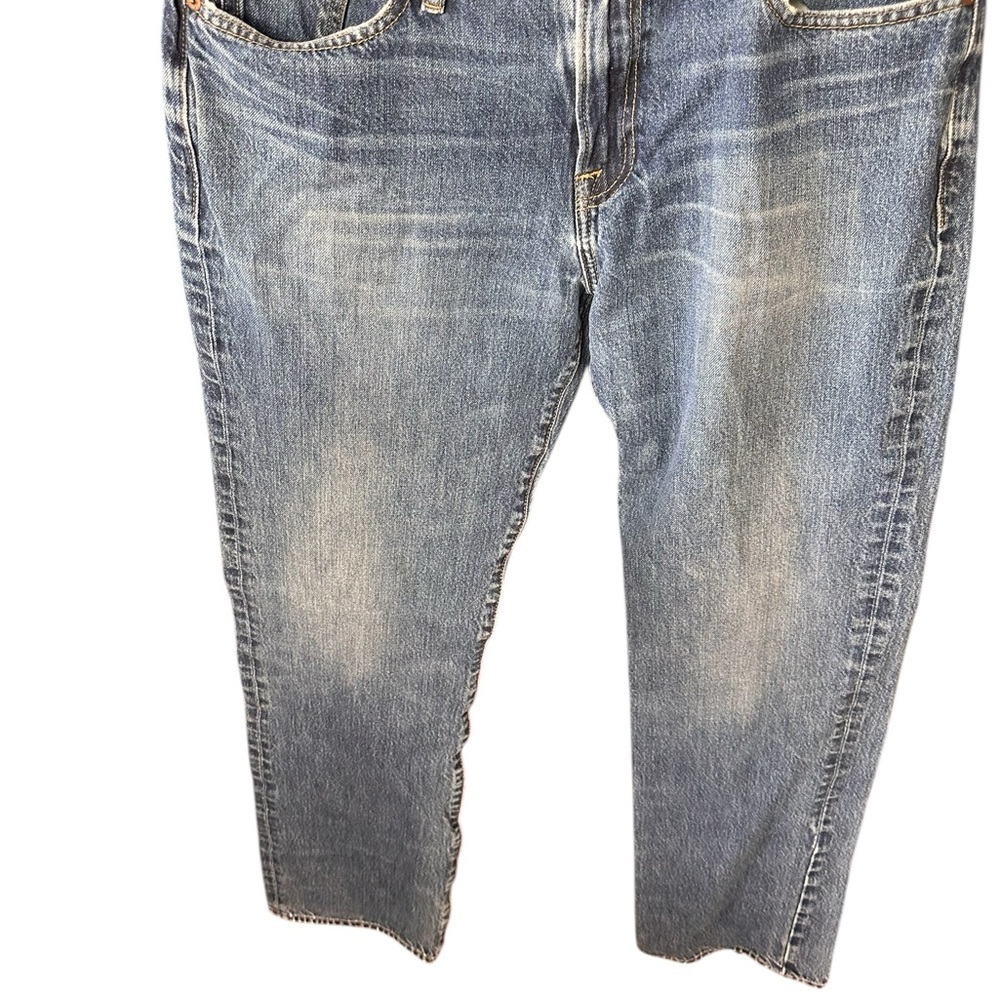 Levi's 501 Button Fly Blue Denim Jeans with Red Label